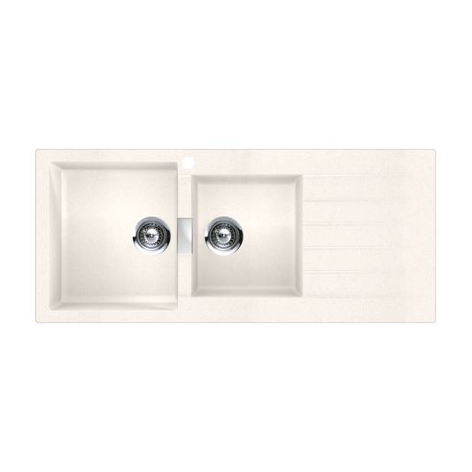 Abey SCHOCK Signus Topmount 1 & 3/4 Left Hand Bowl Sink 1TH