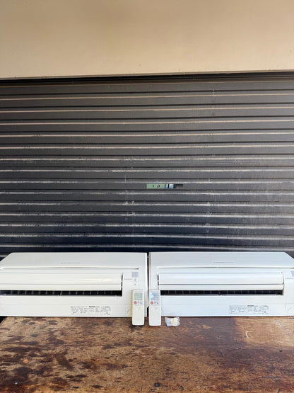 2 x Classic GE25 High Wall  Pump (MSZ-GE25VAD) AND 1 x Four Port 7.1kW Outdoor Heat Pump with 2 Remotes