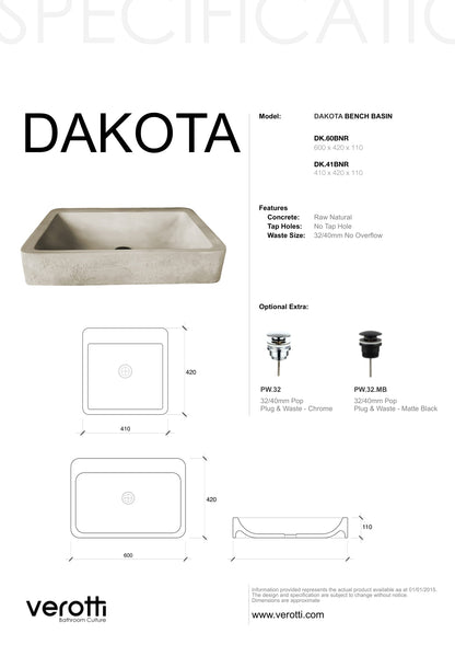 DAKOTA (W600, D420, H110)