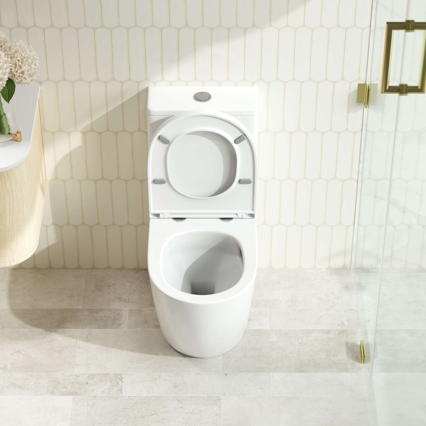 DIANA Tornado Rimless Back To Wall Toilet Suite