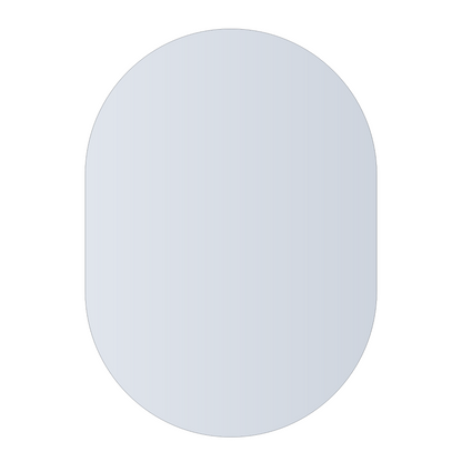 Thermogroup Pill Shape Polished Edge Glue-to-Wall Mirror