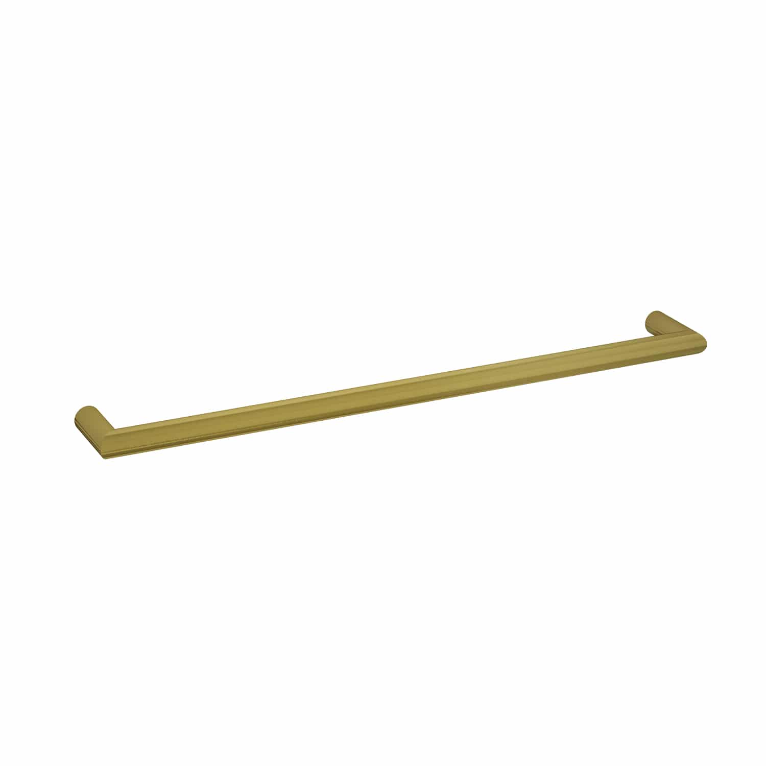 DSR8BG Brushed Gold Round Single Bar Heated Towel Rail
