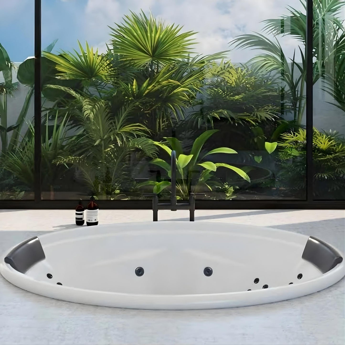 DECINA DUO INSET DOLCE VITA SPA BATHTUB  1850MM WITH 24-JETS