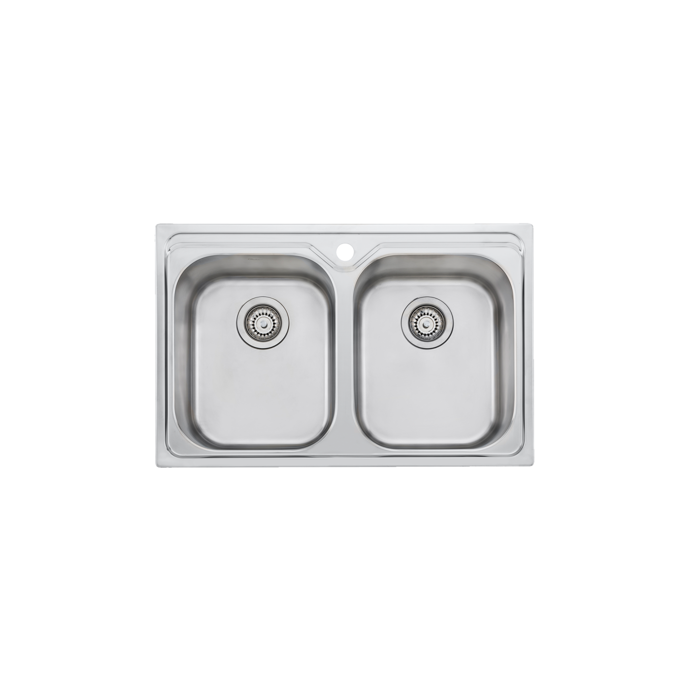 Oliveri Diaz Double Bowl Universal Sink and Taphole Stainless Steel