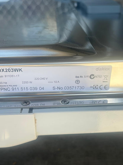 Dishlex DX203WK Dishwasher – Quality Used | Tested & Cleaned | Reno Spares