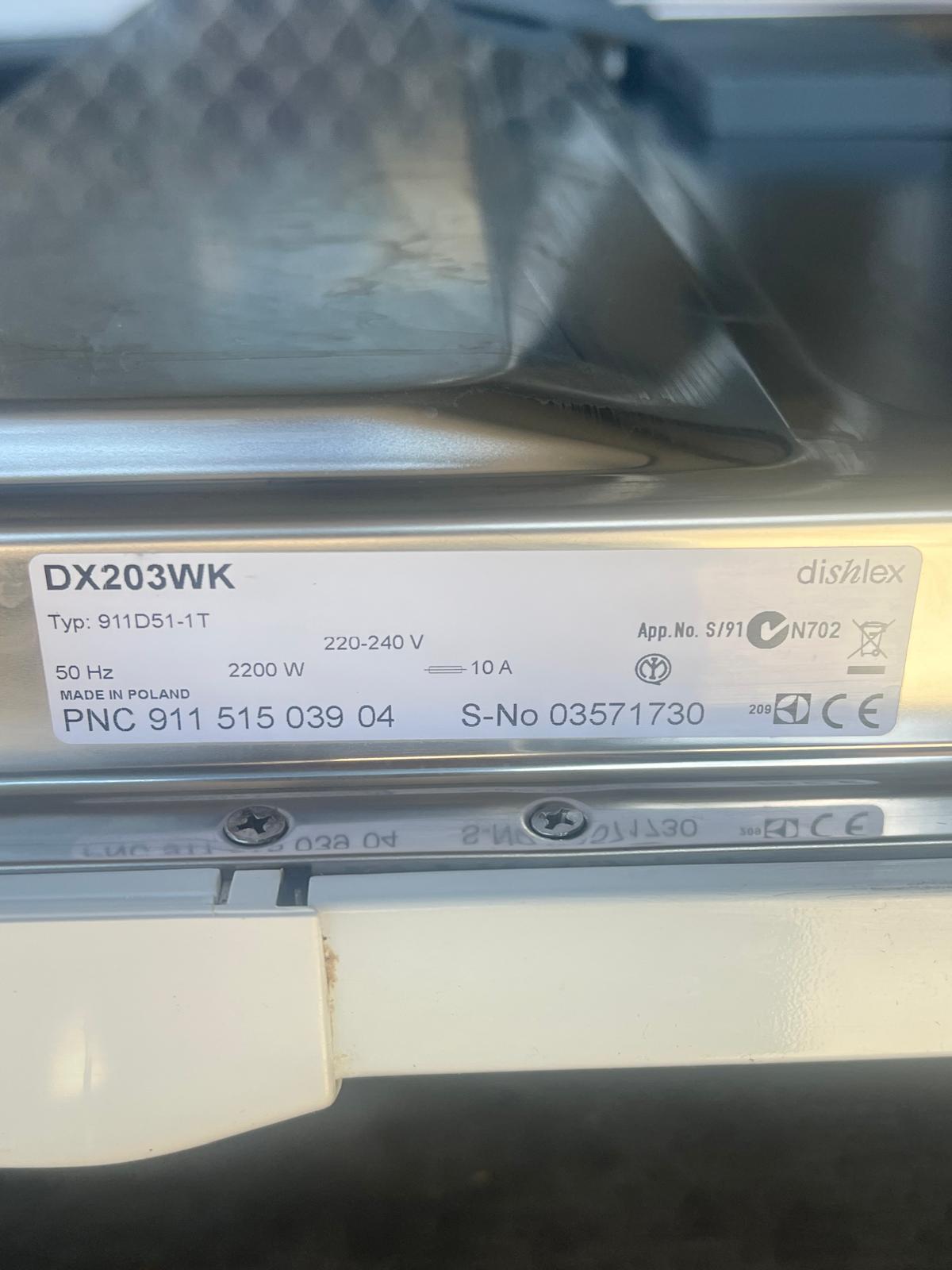 Dishlex DX203WK Dishwasher – Quality Used | Tested & Cleaned | Reno Spares
