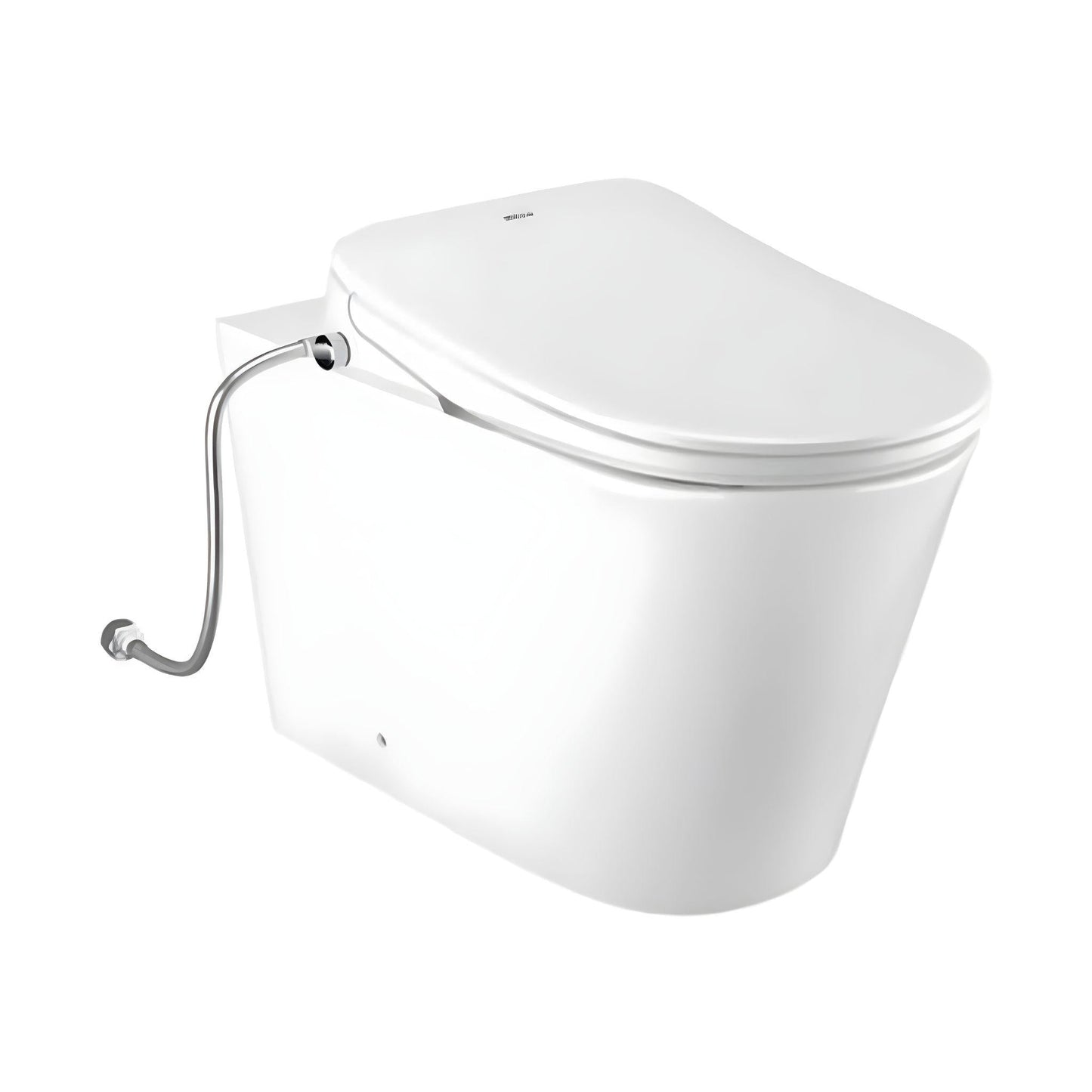 INSPIRE ALZANO RIMLESS WALL-FACED TOILET PAN AND SPA SMART BIDET SEAT WITH REMOTE CONTROL D-SHAPE