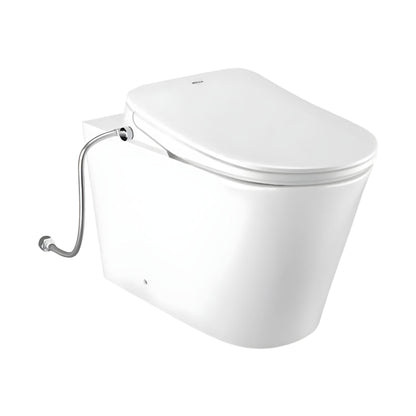 INSPIRE ALZANO RIMLESS WALL-FACED TOILET PAN AND SPA SMART BIDET SEAT WITH REMOTE CONTROL D-SHAPE