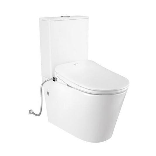 INSPIRE RADIANT RIMLESS BACK-TO-WALL TOILET SUITE AND SPA SMART BIDET SEAT WITH REMOTE CONTROL D-SHAPE
