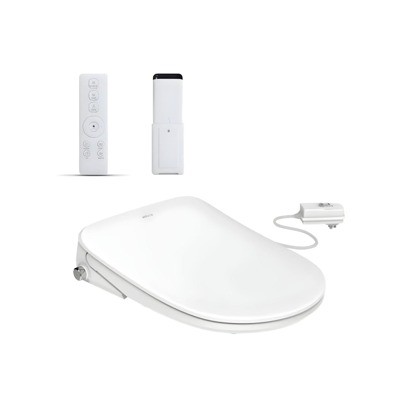 INSPIRE RADIANT RIMLESS BACK-TO-WALL TOILET SUITE AND SPA SMART BIDET SEAT WITH REMOTE CONTROL D-SHAPE