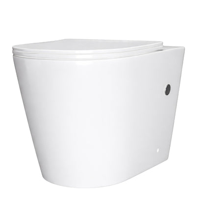 INSPIRE RADIANT RIMLESS BACK-TO-WALL TOILET SUITE AND SPA SMART BIDET SEAT WITH REMOTE CONTROL D-SHAPE