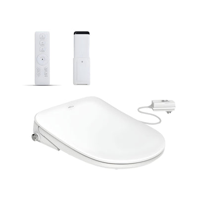 INSPIRE VOGHERA RIMLESS WALL-FACED TOILET PAN AND SPA SMART BIDET SEAT WITH REMOTE CONTROL D-SHAPE