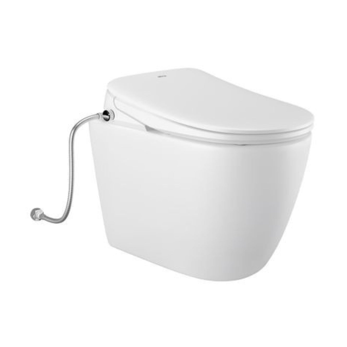 INSPIRE VOGHERA RIMLESS WALL-FACED TOILET PAN AND SPA SMART BIDET SEAT WITH REMOTE CONTROL D-SHAPE