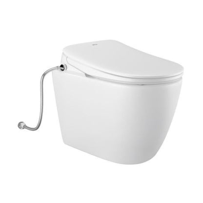 INSPIRE VOGHERA RIMLESS WALL-FACED TOILET PAN AND SPA SMART BIDET SEAT WITH REMOTE CONTROL D-SHAPE