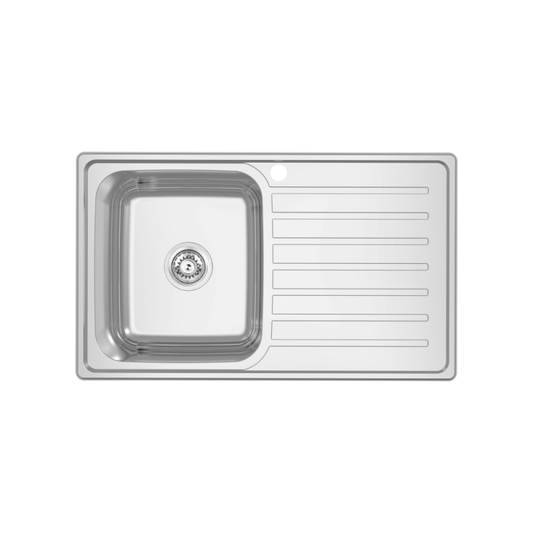EC Single Left Hand Bowl & Drainer