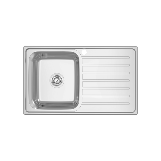 EC Single Left Hand Bowl & Drainer