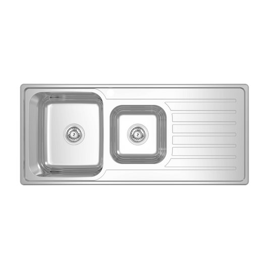 EC One & Three Quarter Left Hand Bowl & Drainer