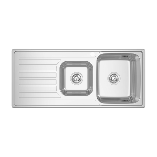 EC One & Three Quarter Right Hand Bowl & Drainer