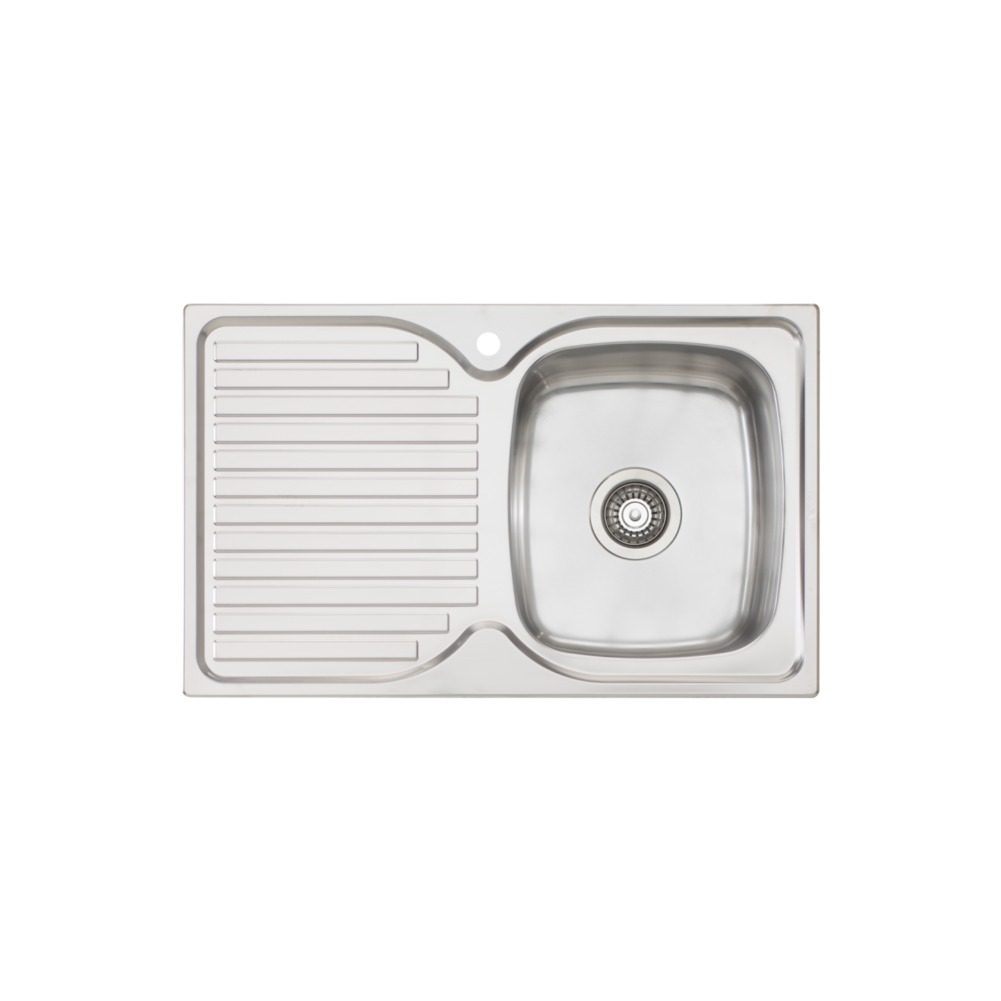 Oliveri Endeavour Single Bowl Sink With Left Drainboard Stainless Steel