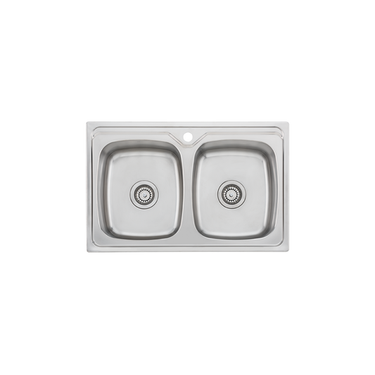 Oliveri Endeavour Double Bowl Universal Sink Stainless Steel