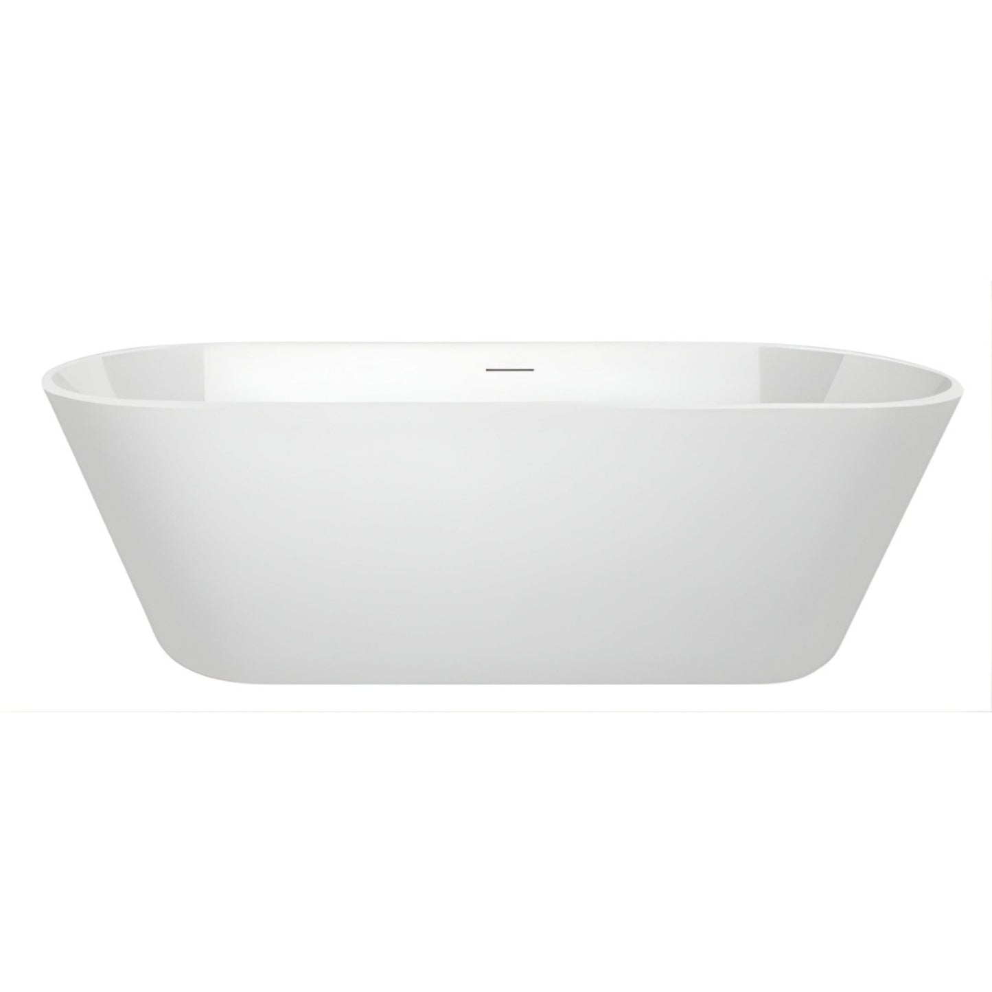 DECINA ELINEA FREESTANDING BATHTUB WITH INTEGRATED OVERFLOW GLOSS WHITE (AVAILABLE IN 1500MM AND 1790MM)