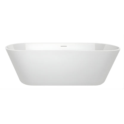 DECINA ELINEA FREESTANDING BATHTUB WITH INTEGRATED OVERFLOW GLOSS WHITE (AVAILABLE IN 1500MM AND 1790MM)