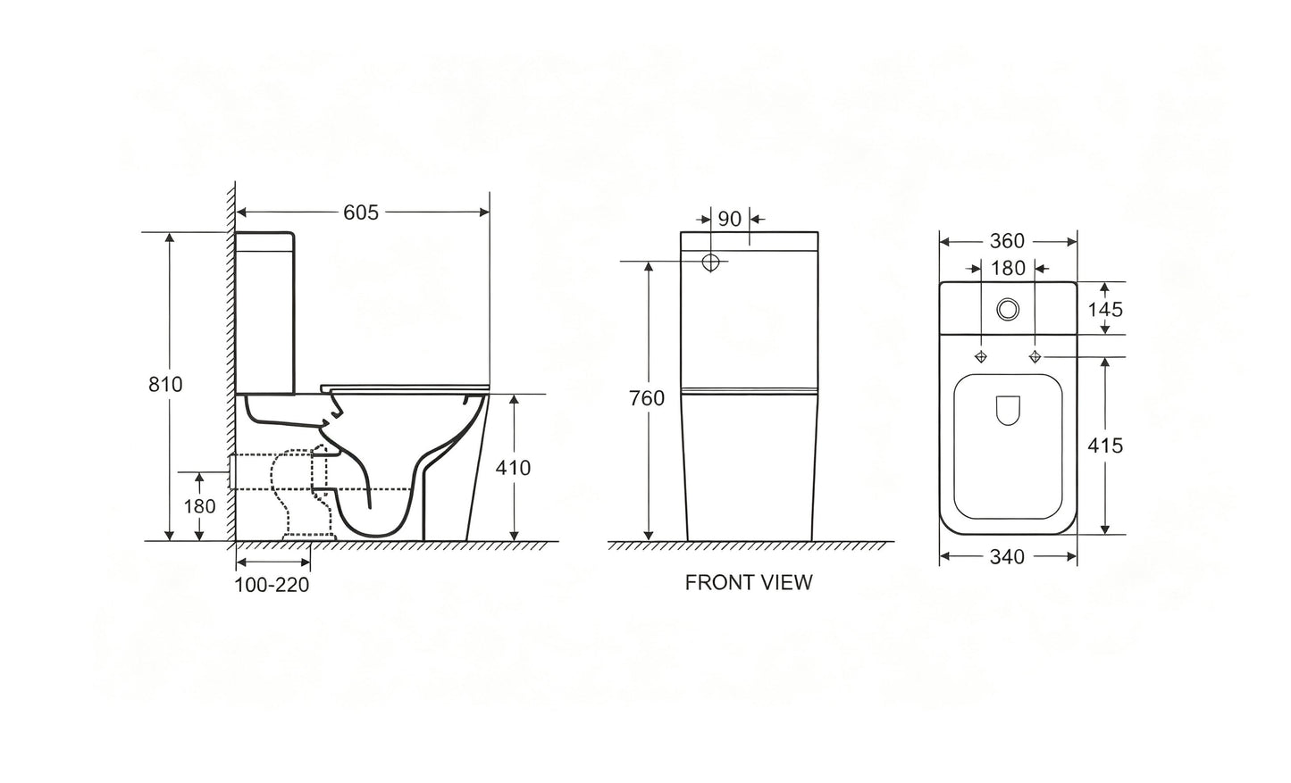 Enox Back-to-Wall Toilet Suite