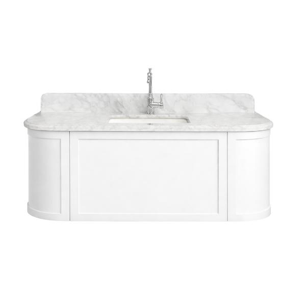 Evara 1200mm Vanity with Real Marble Top & Ceramic Undercounter Basin