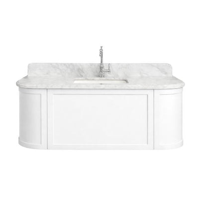 Evara 1200mm Vanity with Real Marble Top & Ceramic Undercounter Basin