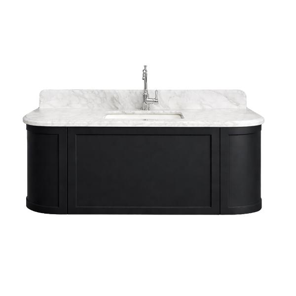 Evara 1200mm Vanity with Real Marble Top & Ceramic Undercounter Basin