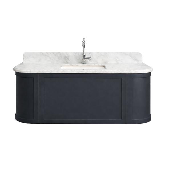 Evara 1200mm Vanity with Real Marble Top & Ceramic Undercounter Basin