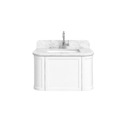 Evara 750mm Vanity with Real Marble Top & Ceramic Undercounter Basin