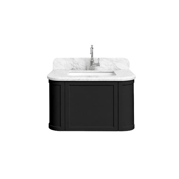Evara 750mm Vanity with Real Marble Top & Ceramic Undercounter Basin