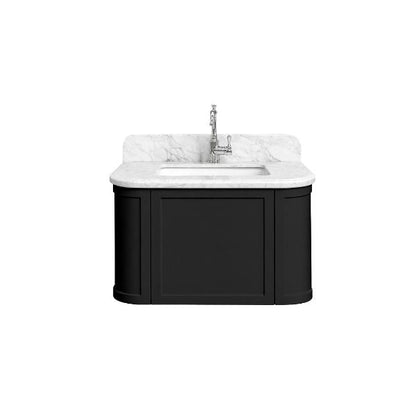 Evara 750mm Vanity with Real Marble Top & Ceramic Undercounter Basin