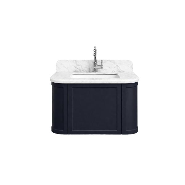 Evara 750mm Vanity with Real Marble Top & Ceramic Undercounter Basin