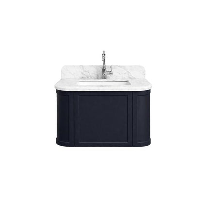 Evara 750mm Vanity with Real Marble Top & Ceramic Undercounter Basin
