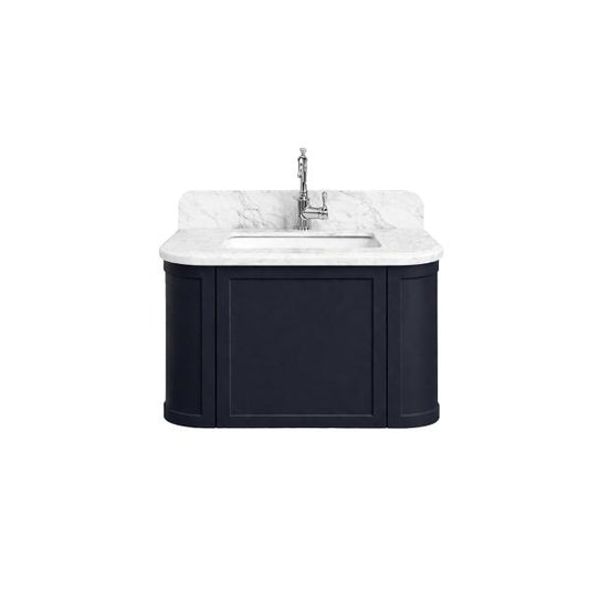 Evara 750mm Vanity with Real Marble Top & Ceramic Undercounter Basin