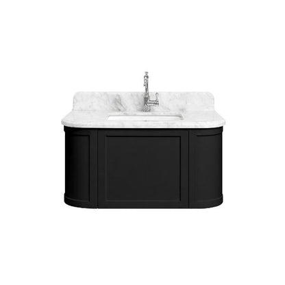 Evara 900mm Vanity with Real Marble Top & Ceramic Undercounter Basin