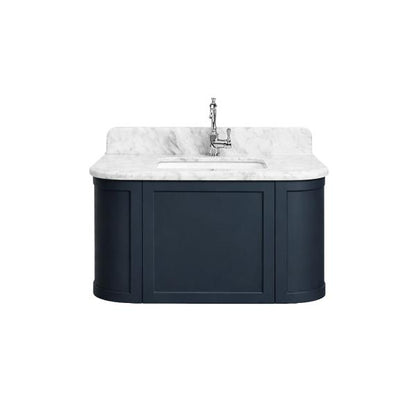 Evara 900mm Vanity with Real Marble Top & Ceramic Undercounter Basin