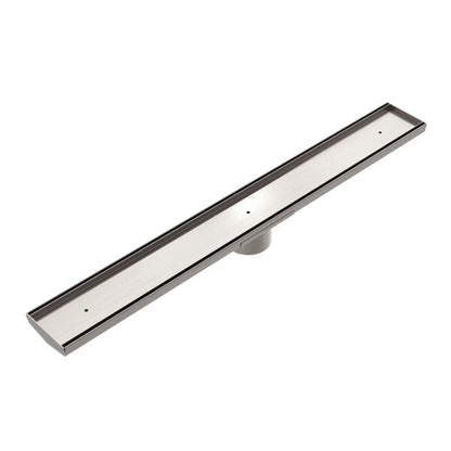 Nero 900mm Tile Insert Channel Floor Grate (50mm/89mm Outlet Options)