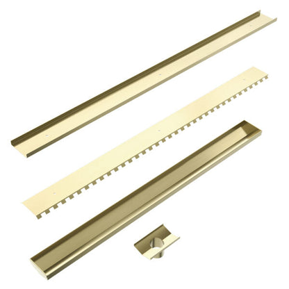 Nero 900mm Tile Insert Channel Floor Grate (50mm/89mm Outlet Options)
