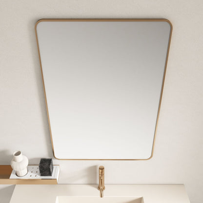 Aluminum Framed 600mm  Rectangular Mirror- Brushed Gold