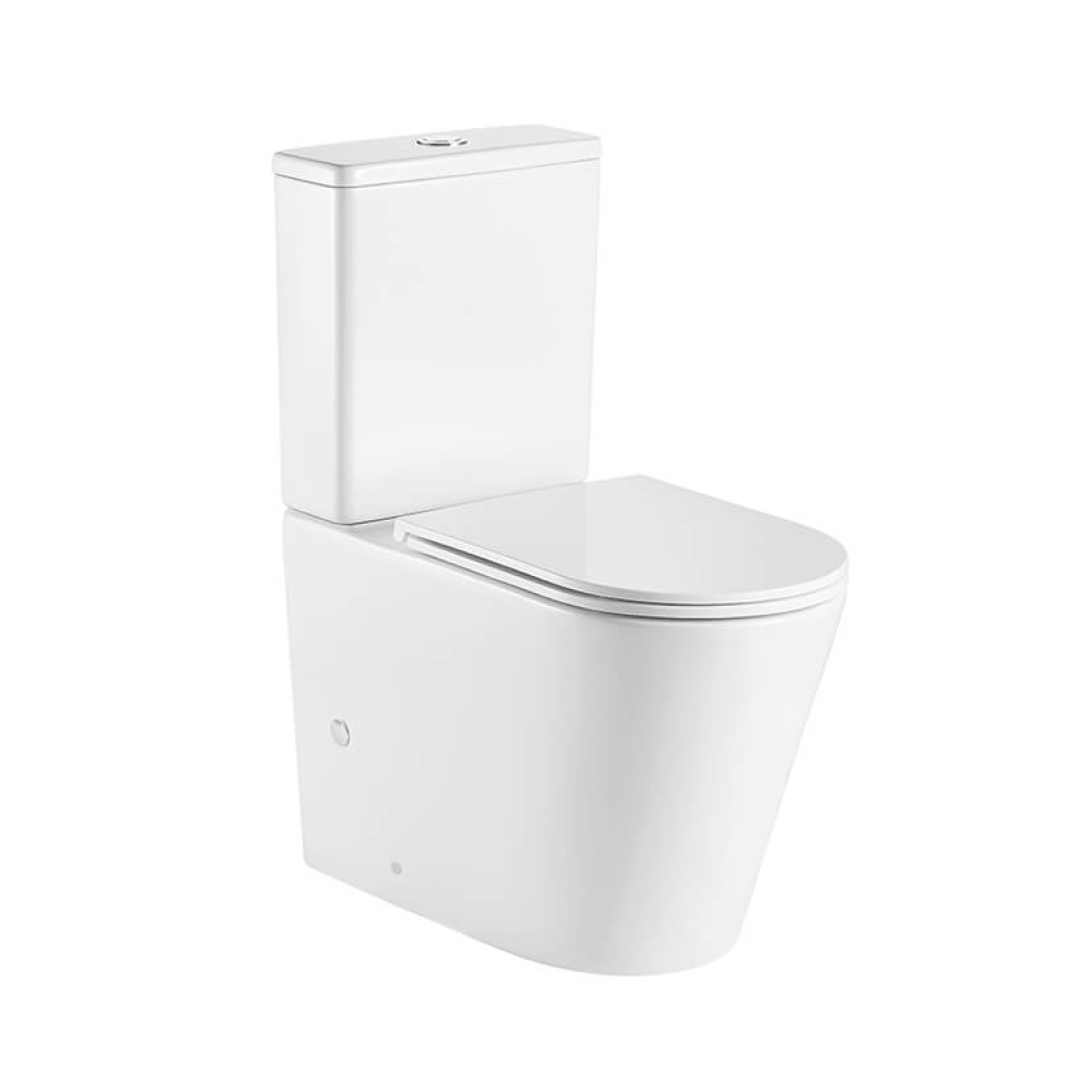 Turner Hastings Fino WhisperFlush Back to Wall Toilet Suite with Slim Seat (WDI Valves)