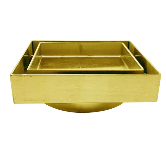 Square Floor Waste - Bronze