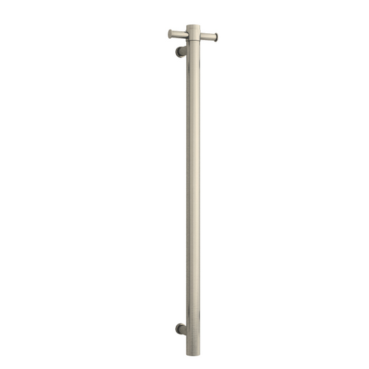 Thermorail 12V Straight 900 Round Vertical Single Heated Towel Rail