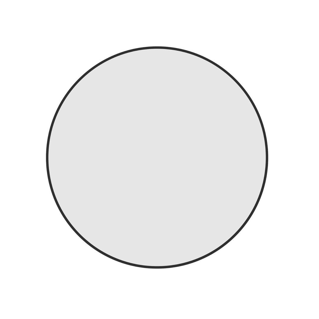 Thermogroup Ablaze Georgia Round Black Framed Mirror