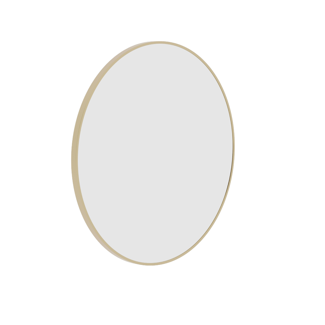 Thermogroup Ablaze Georgia Round Gold Framed Mirror