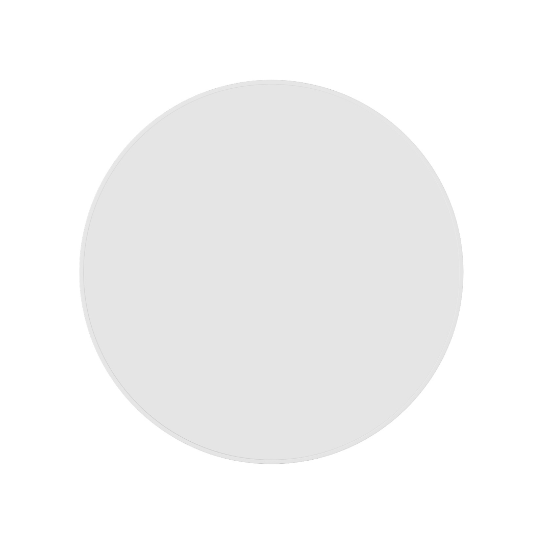 Thermogroup Ablaze Georgia Round White Framed Mirror