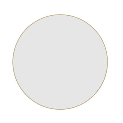 Thermogroup Ablaze Georgia Round Gold Framed Mirror