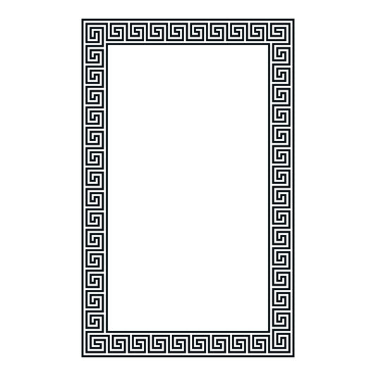 GRECO - Up to 1200 x 2000 / Bronze with Black Pattern / L-Bracket Chrome